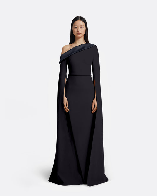 Rinoa Long Dress in Midnight Navy