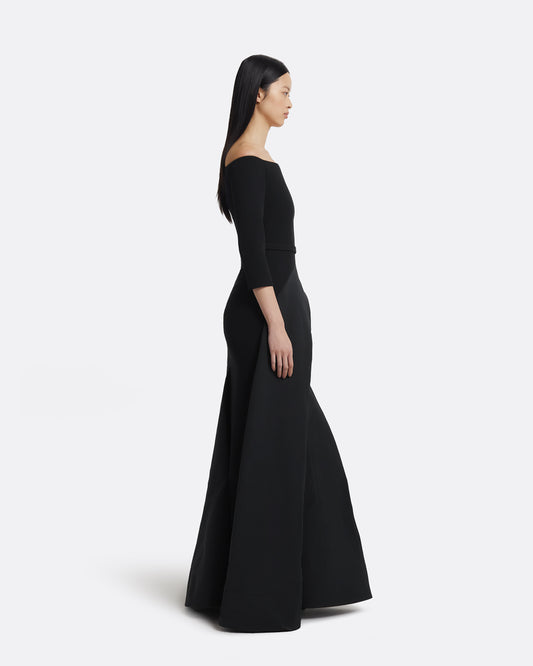 Nila Long Dress in Black