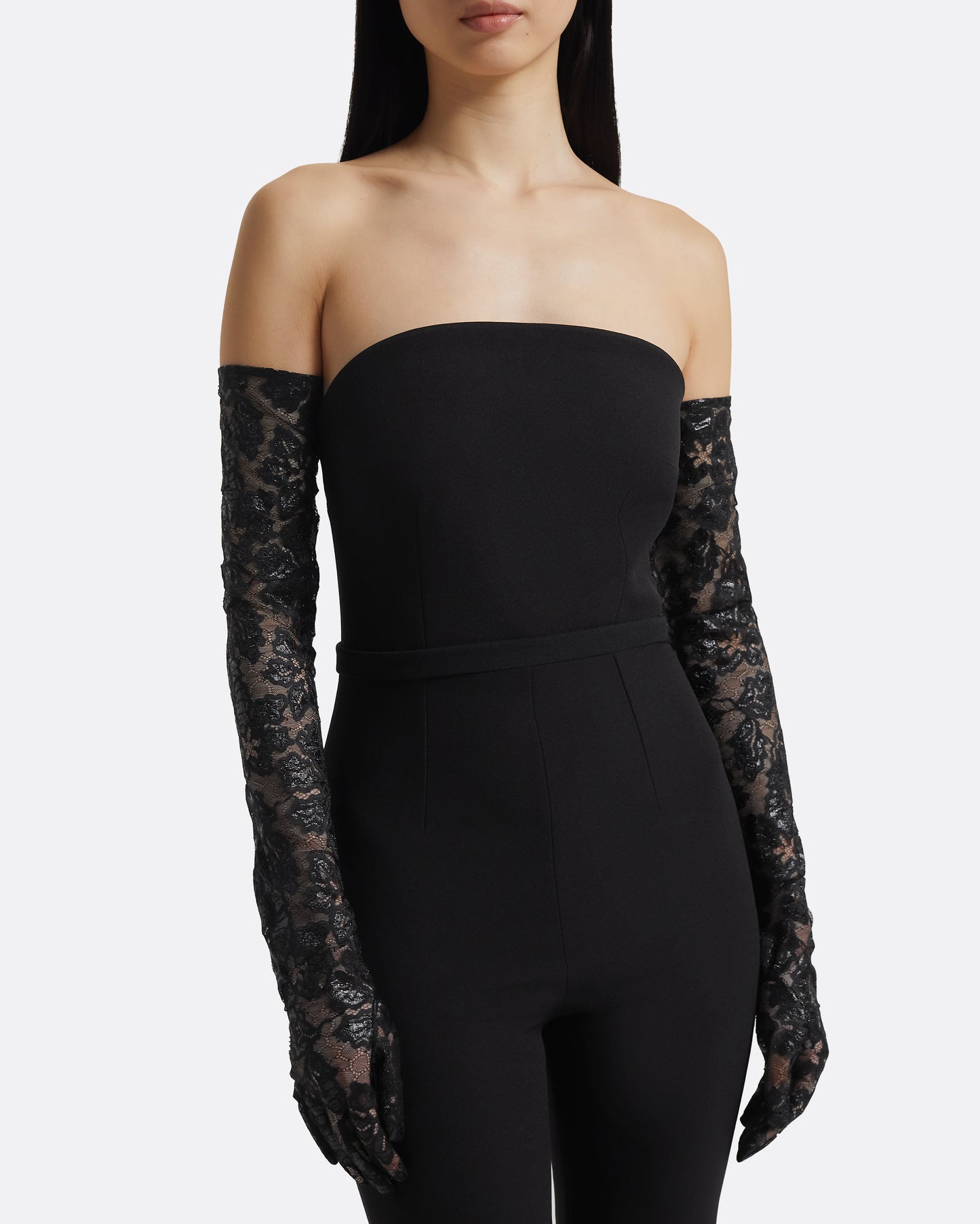 Long Gloves In Black Lace