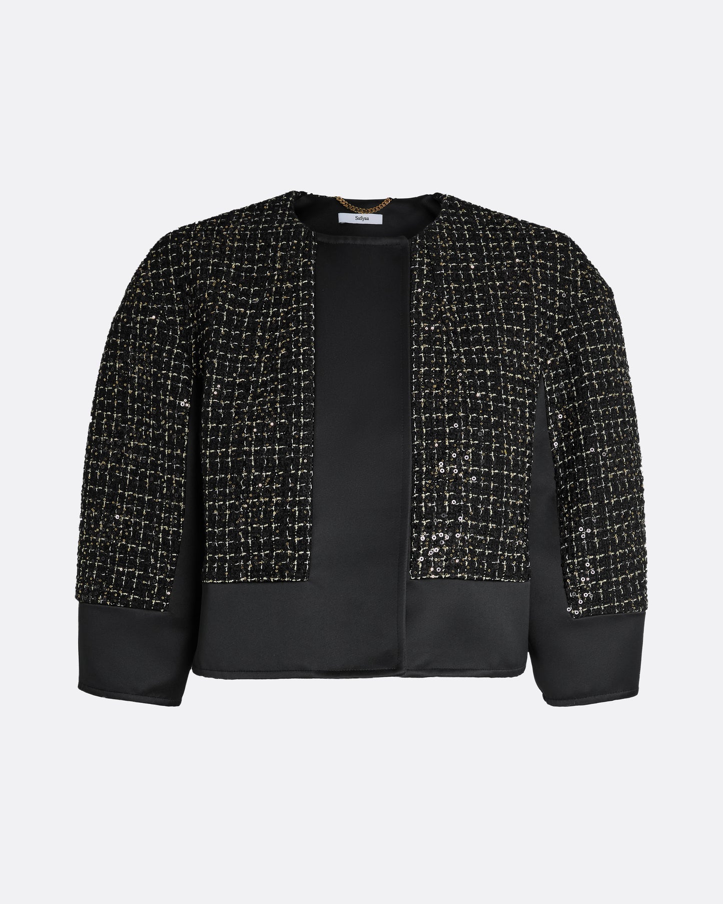 Chaya Jacket in Black on Black & Gold