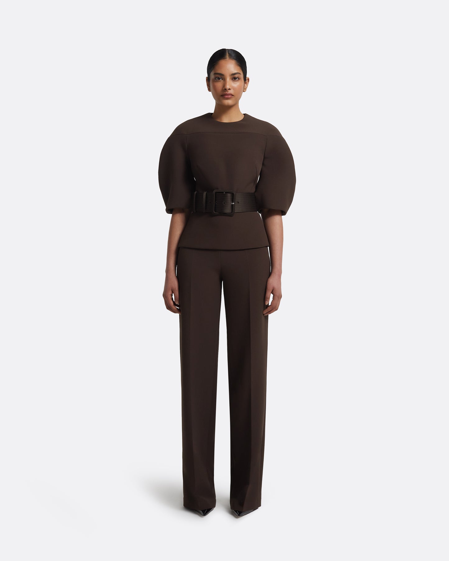 Kimari Top in Peat Brown