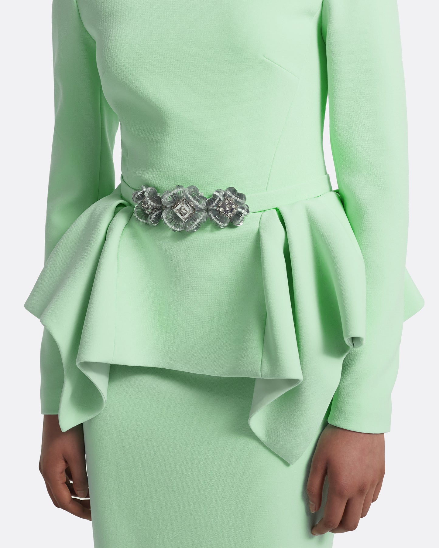 Midori Top in Brook Green with Silver