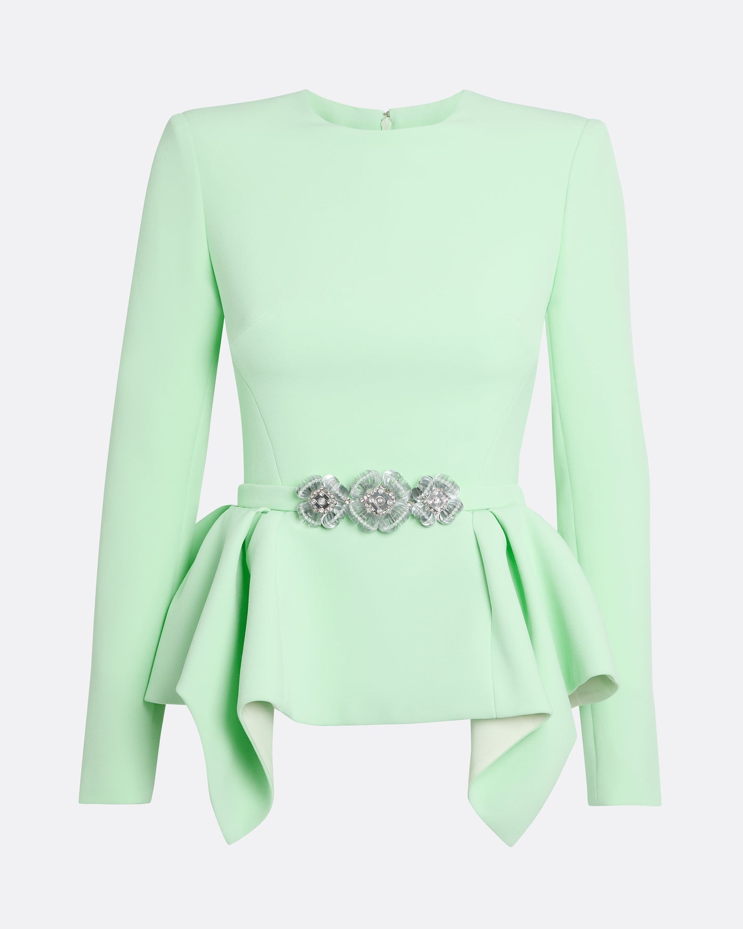 Midori Top in Brook Green with Silver