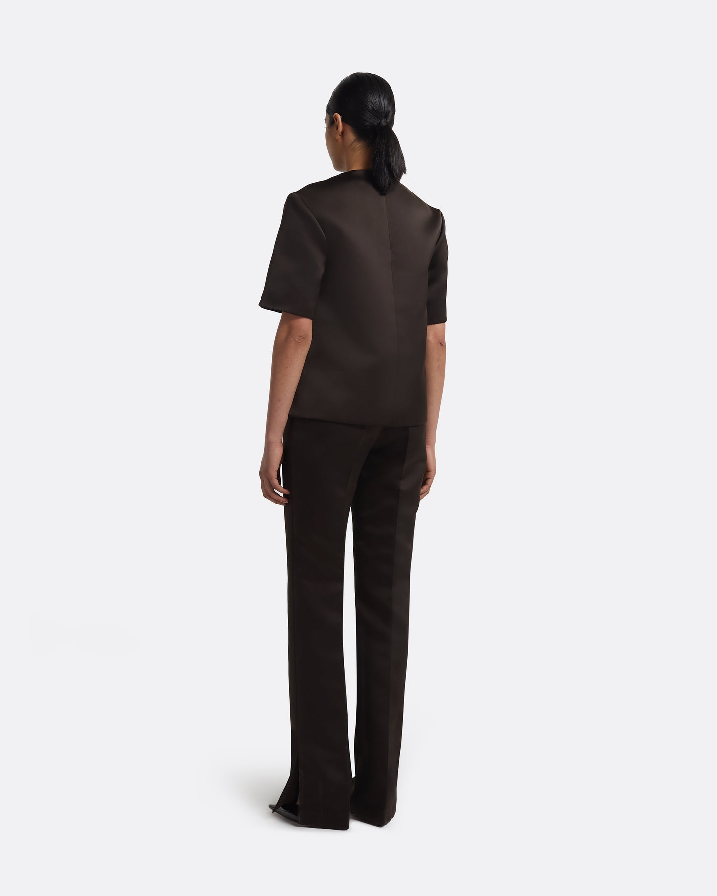 Sayuri Top in Peat Brown