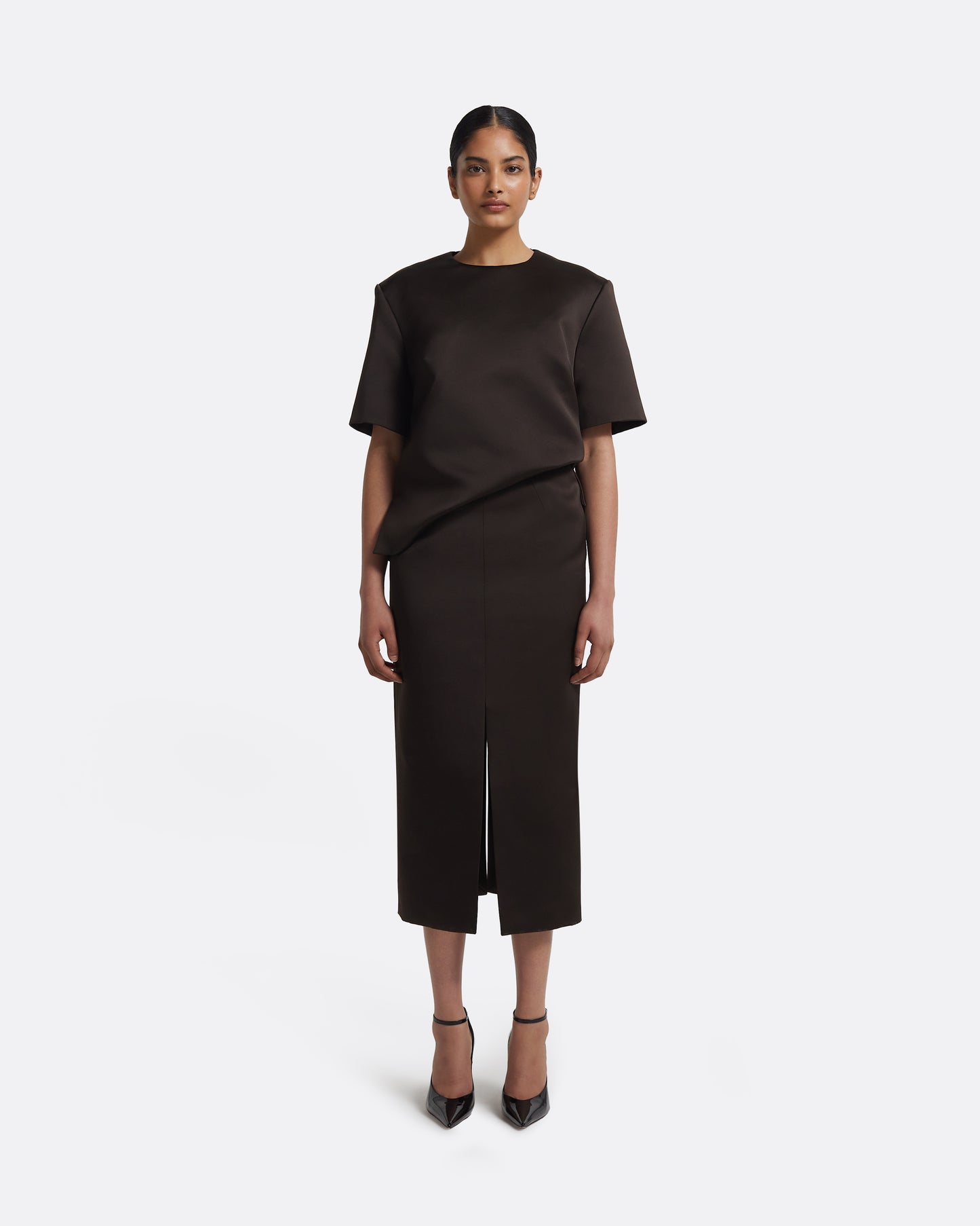 Sayuri Top in Peat Brown