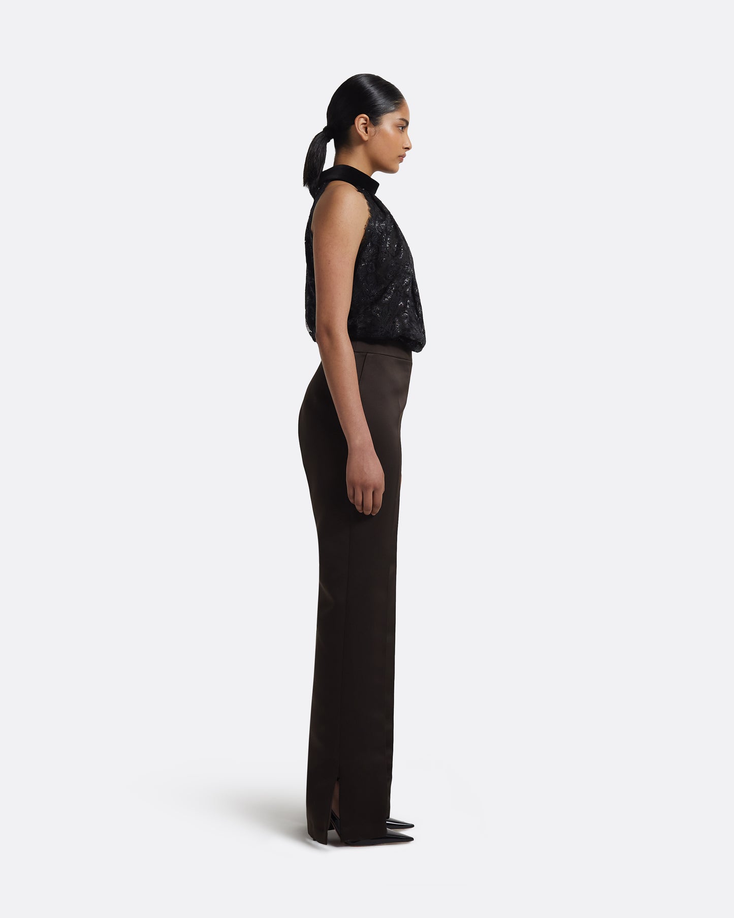 Rikina Trousers in Peat Brown