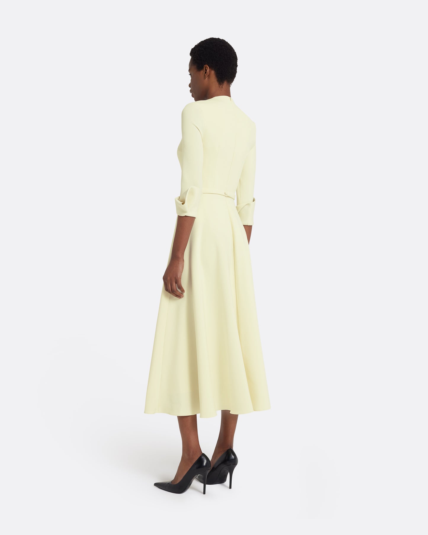Ellis Midi Dress in Buttermilk