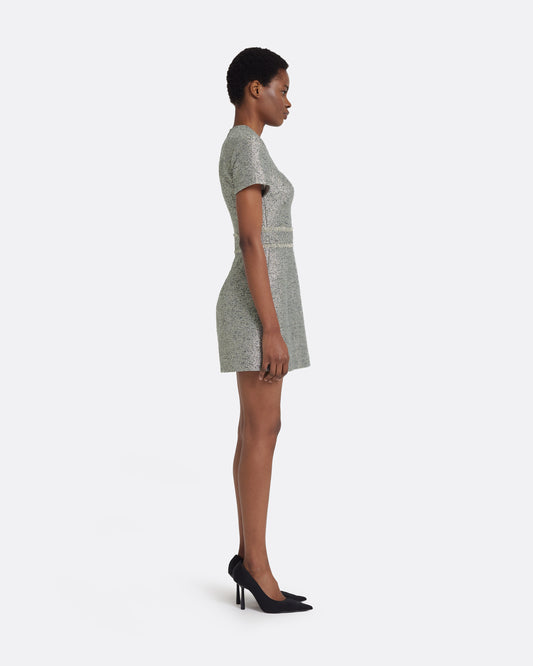 Abilene Short Dress in Silvery Grey
