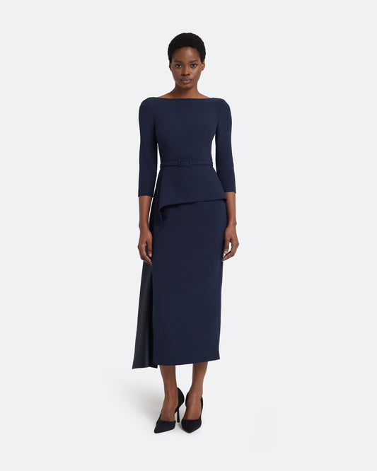 Estelle midi Dress in Maritime Blue