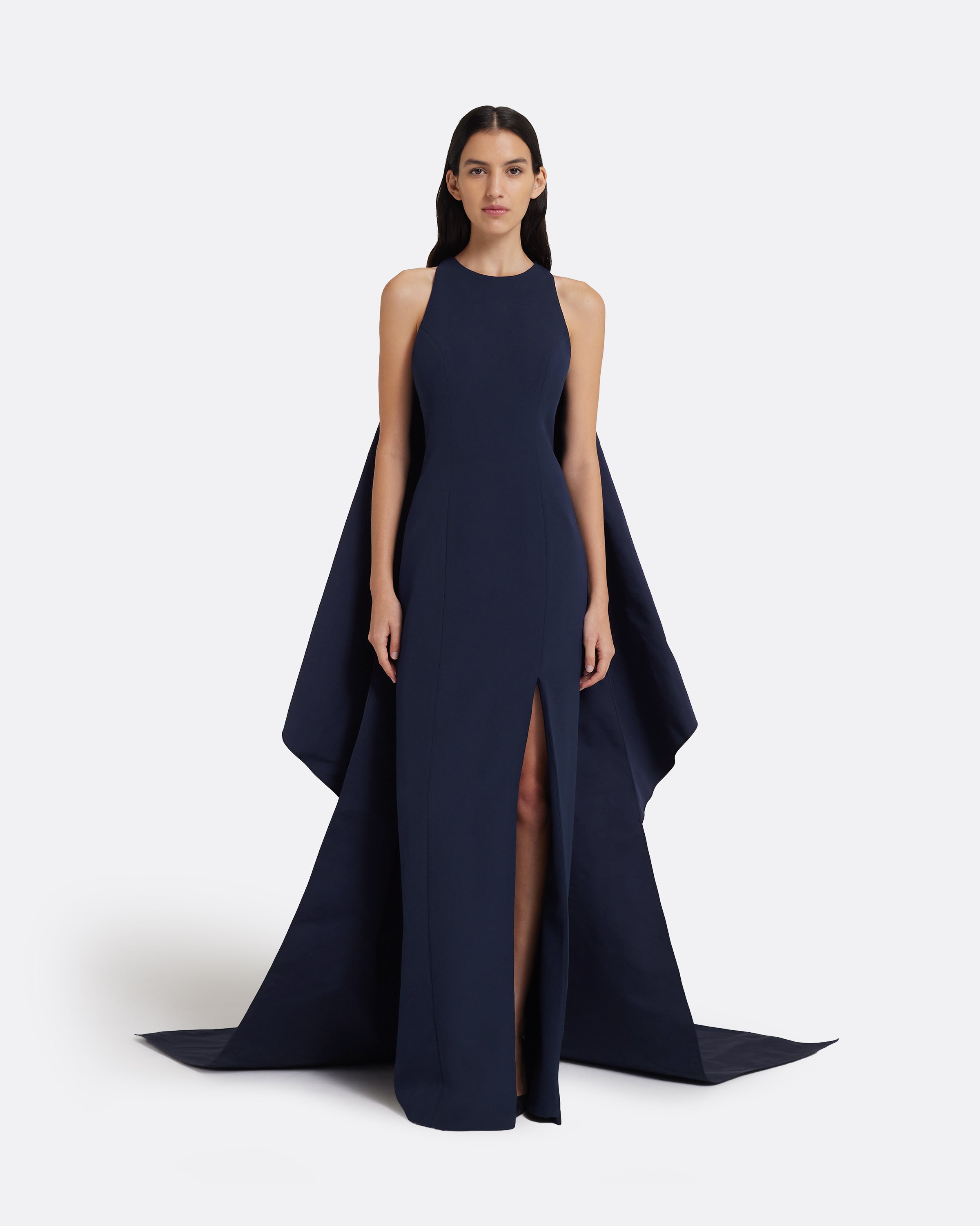 Selena Long Dress in Maritime Blue