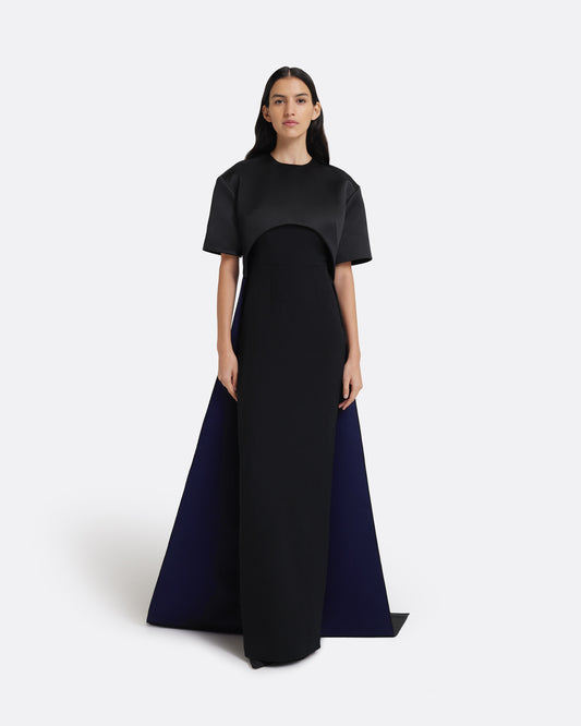 Onaise Long Dress in Black