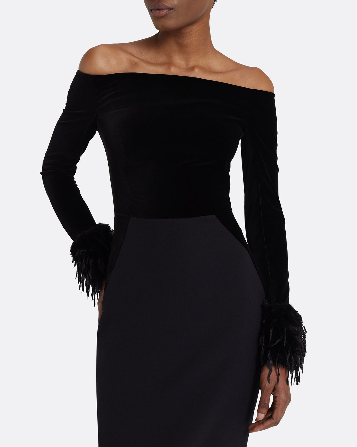Fiora Long Dress in Black