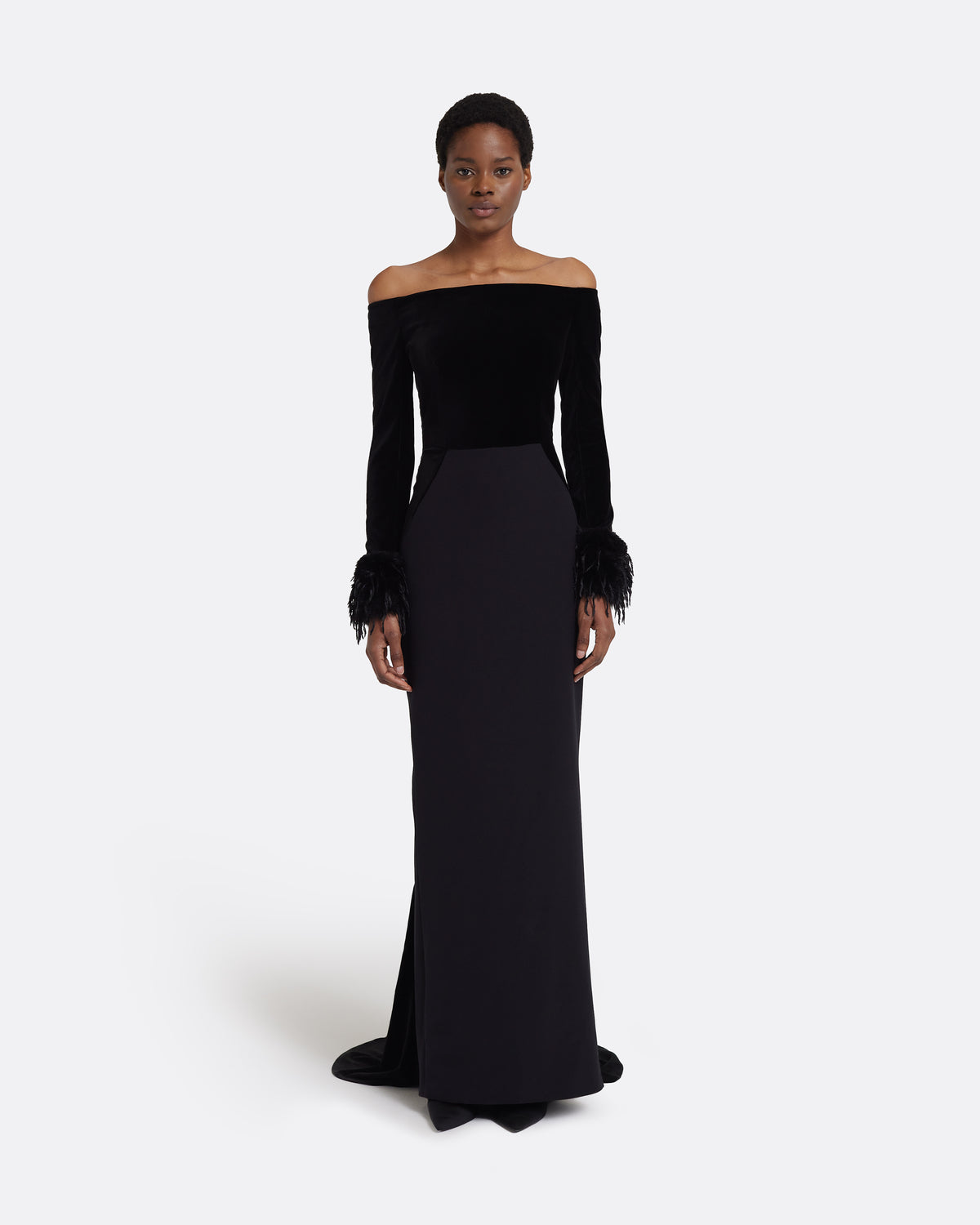 Fiora Long Dress in Black