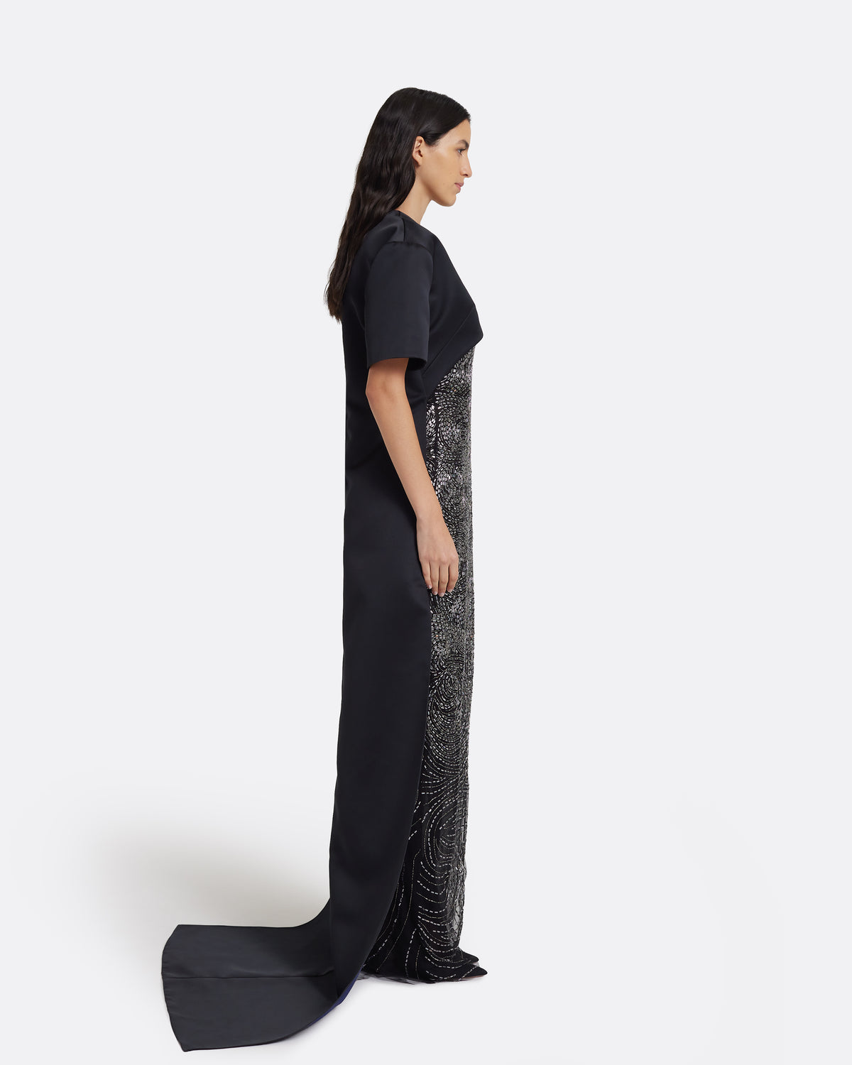 Rionaise Long Dress in Black