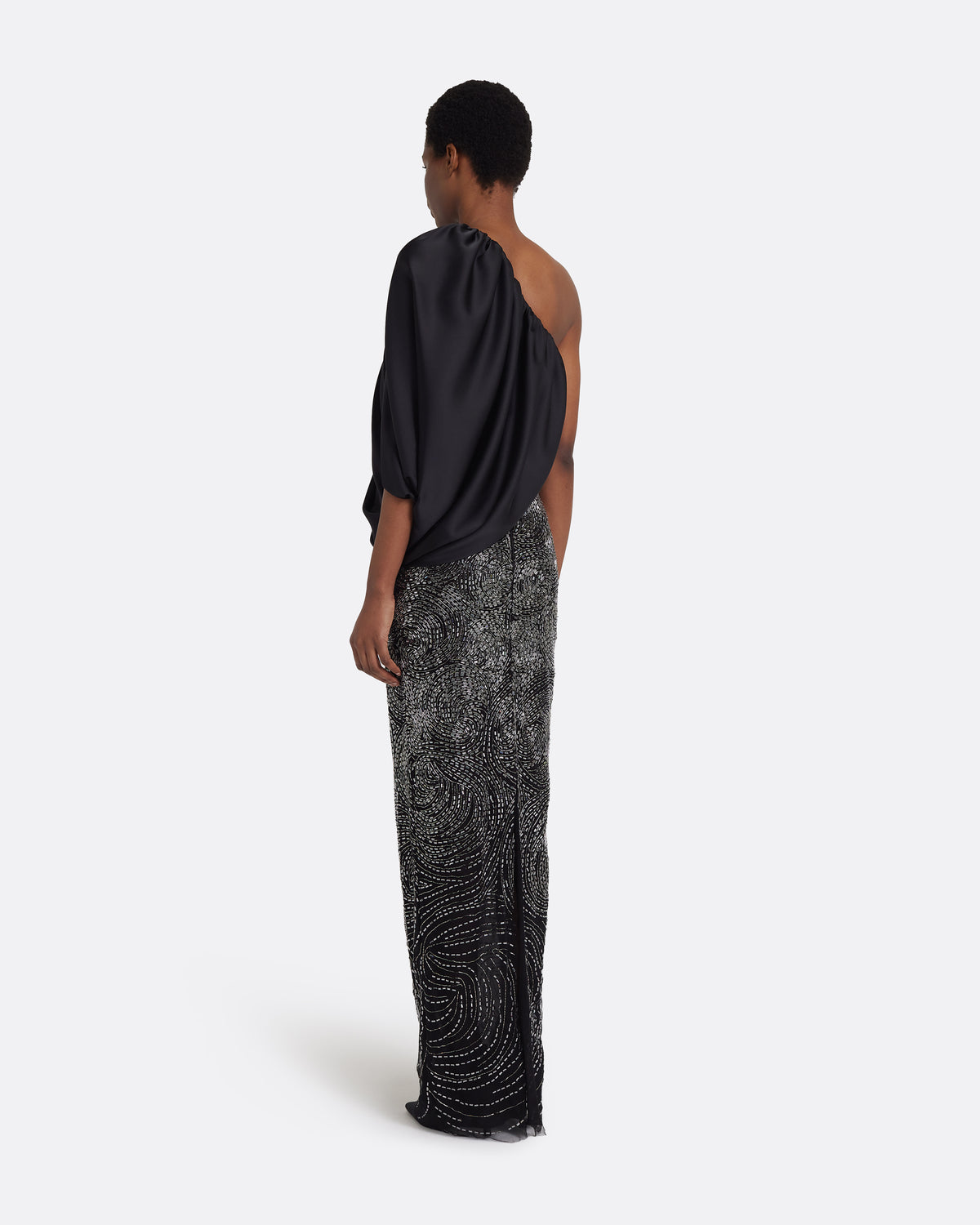 Katoucha Embellished Skirt in Black
