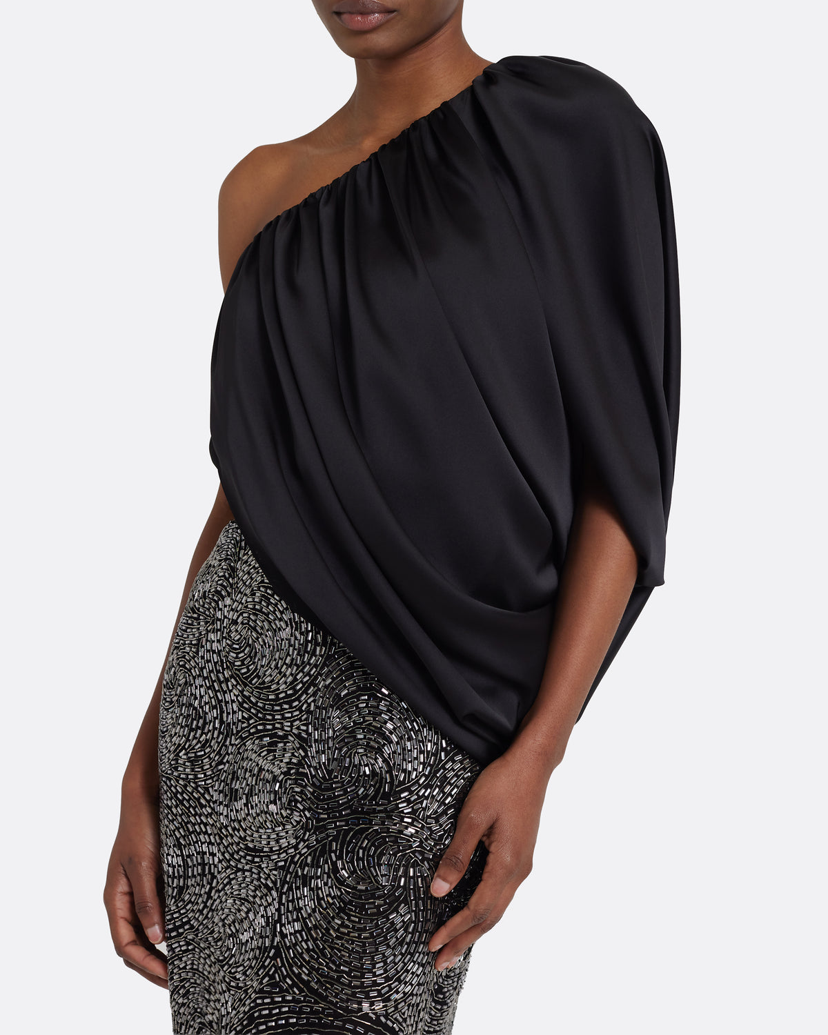 Katoucha Embellished Skirt in Black