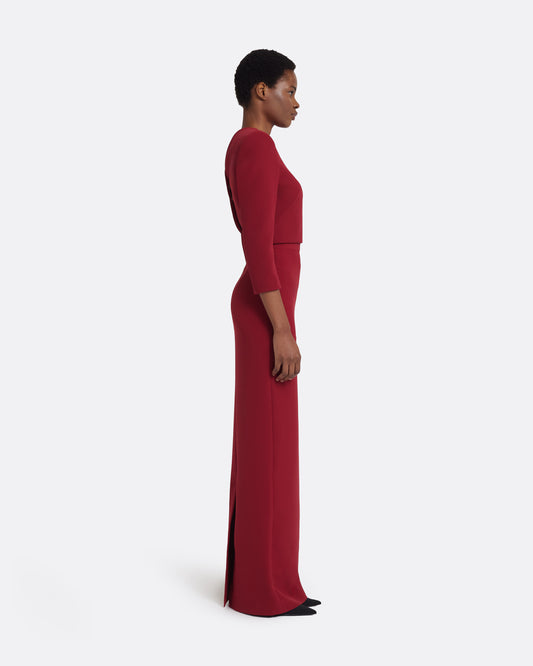 Yura Top in Rhubarb
