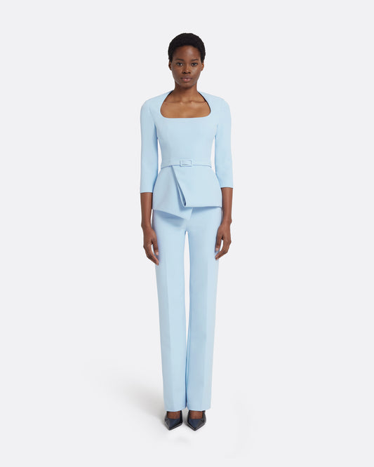 Shira Top in Pale Blue