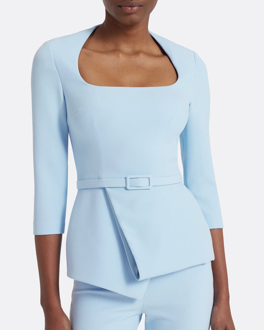 Shira Top in Pale Blue