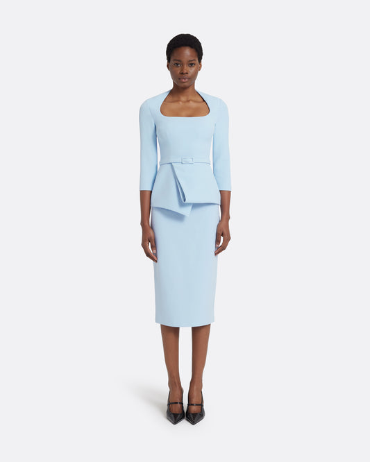 Shira Top in Pale Blue
