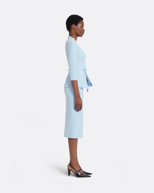 Shira Top in Pale Blue