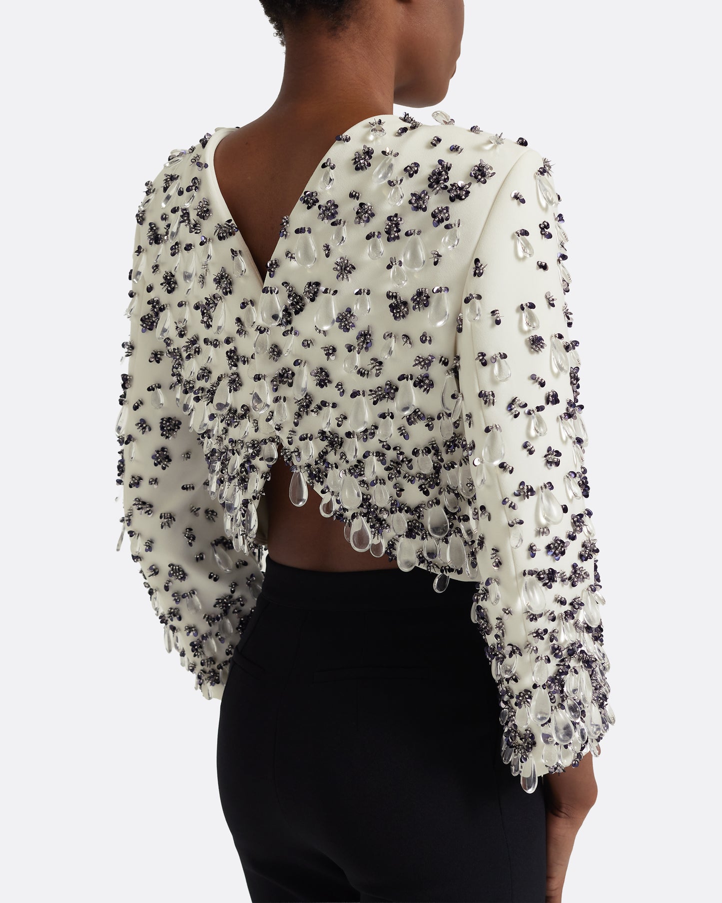 Astra Top in Ivory with Embellishment