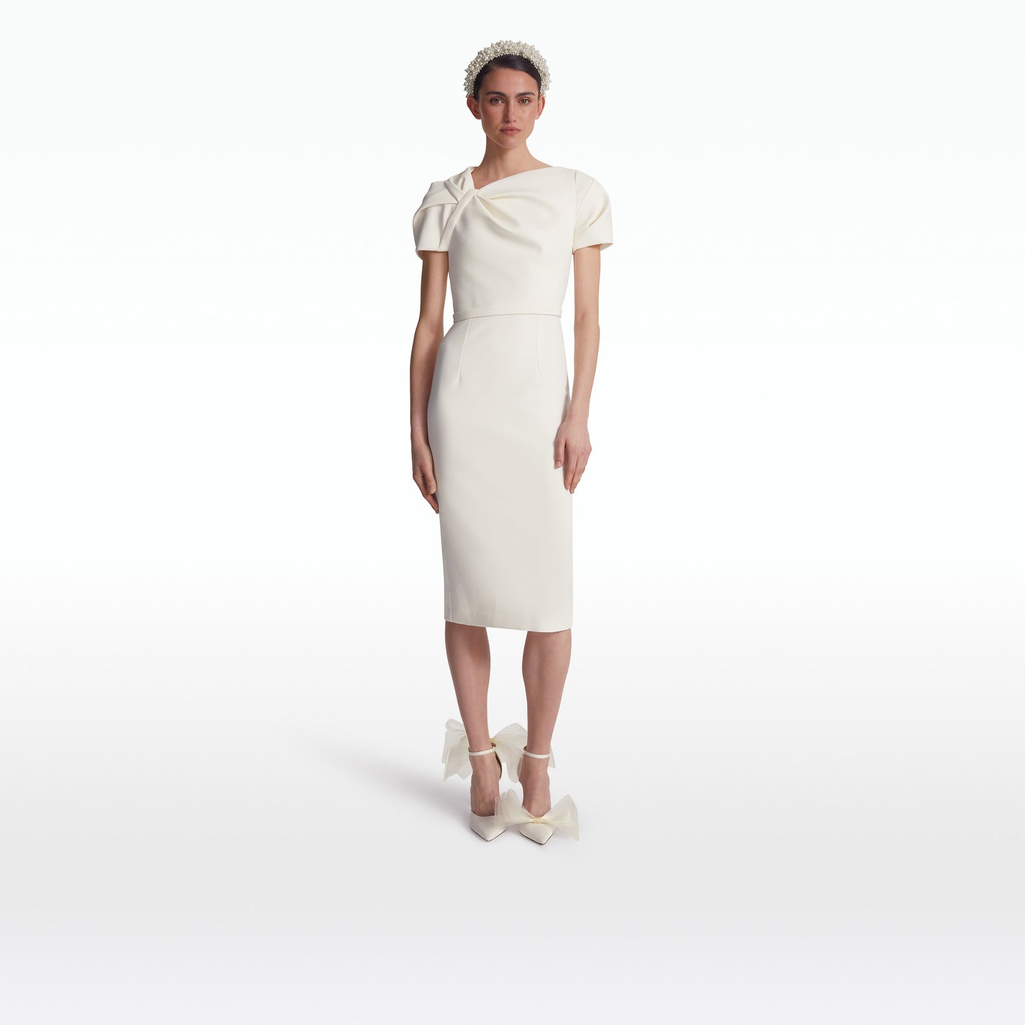 Callina Ivory Midi Dress