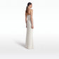 Soshin Ivory & Gypsophilia Embroidery Long Dress