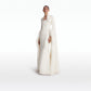 Amari Ivory Feather-Trimmed Bolero And Soshin Dress