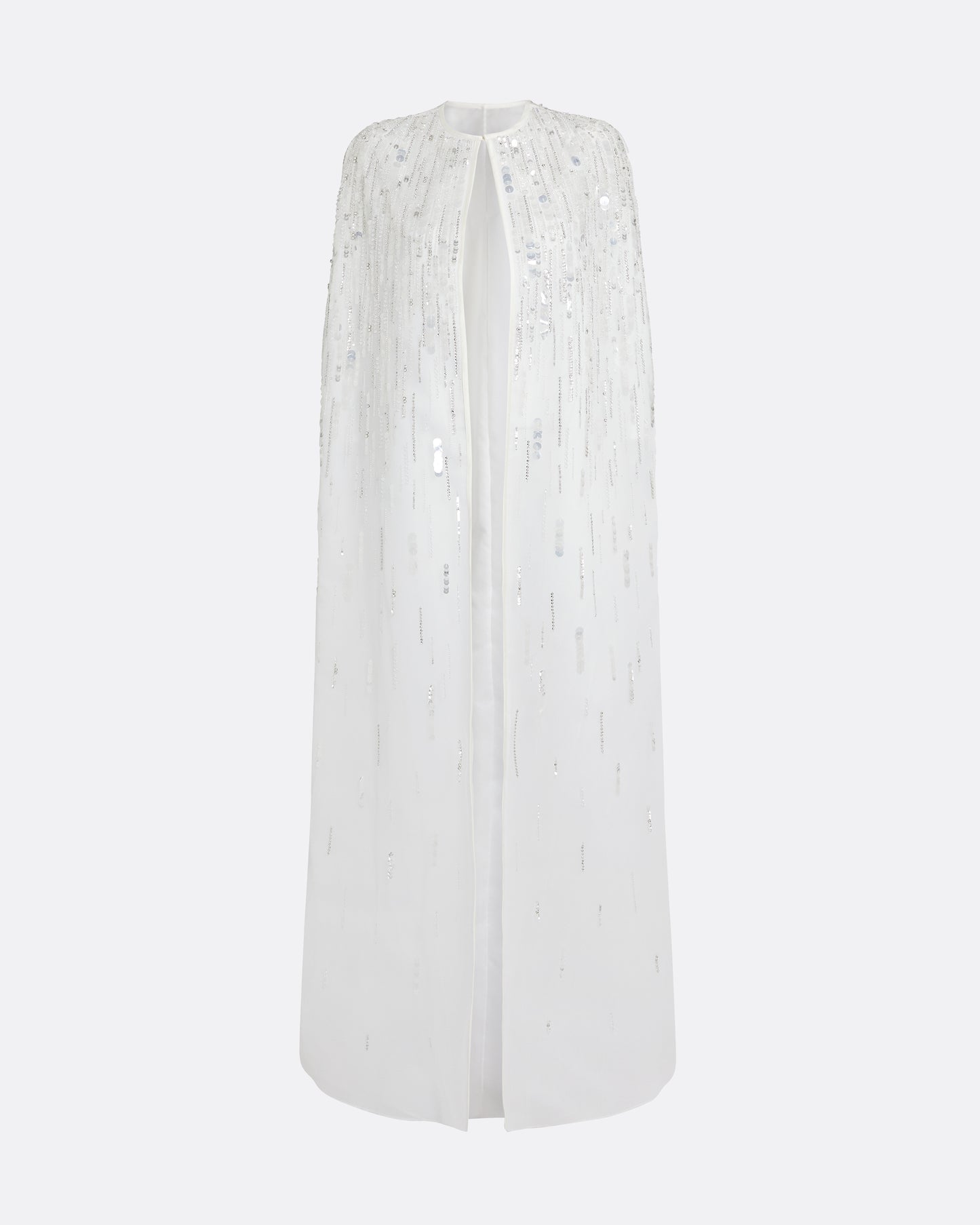 Greta Cape in Ivory with Crystal Embellishment