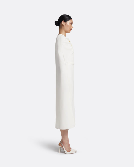 Oria Midi Dress in Ivory