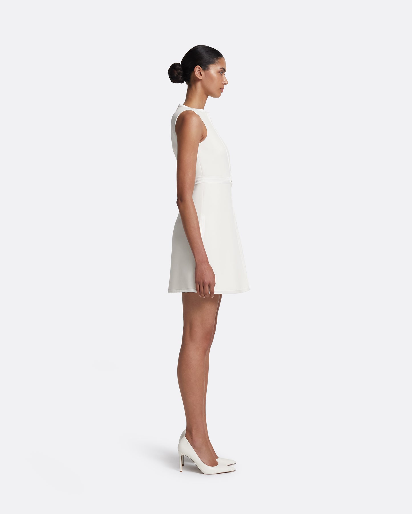 Isra Short Dress in Ivory