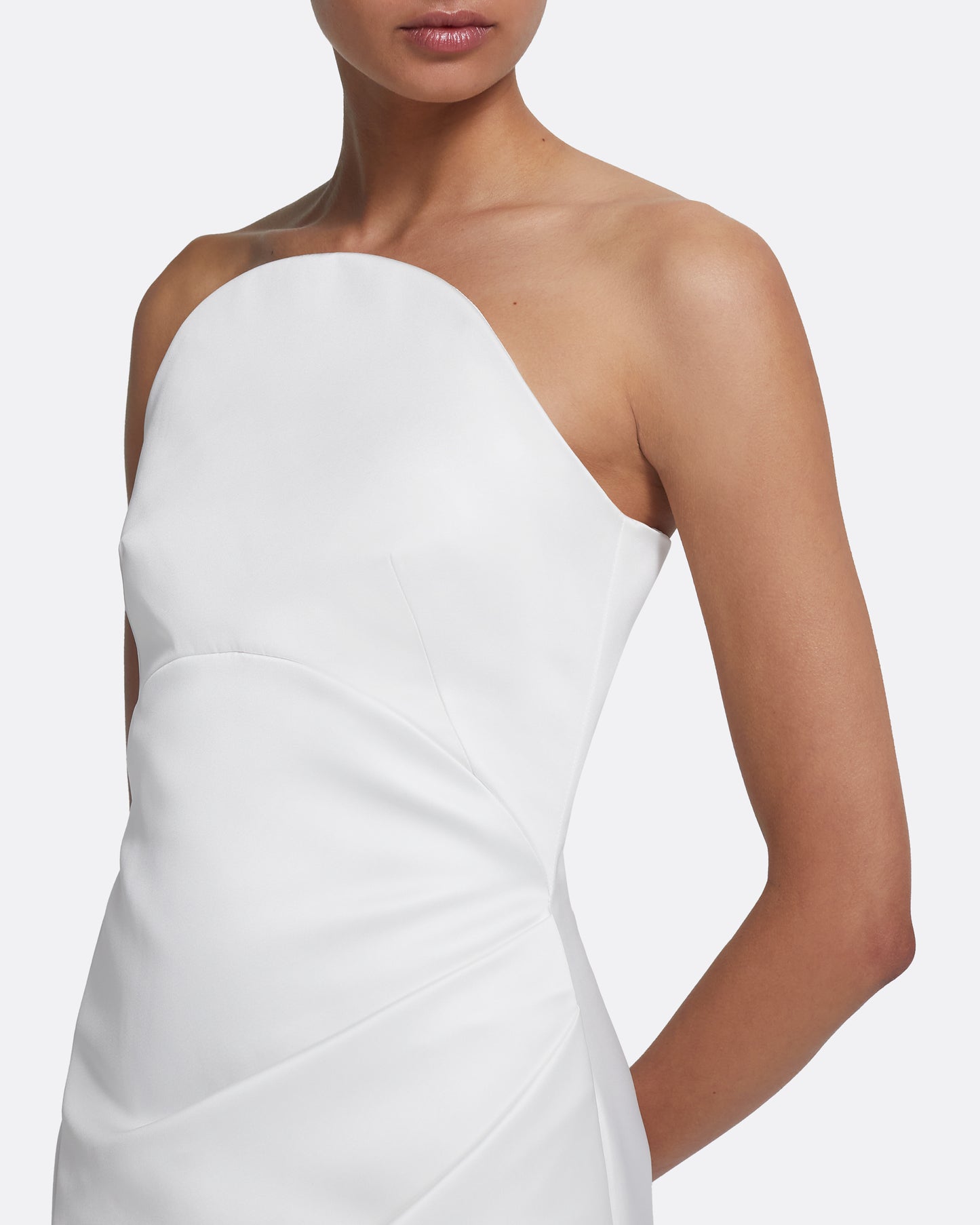 Misaki Long Dress in Porcelain