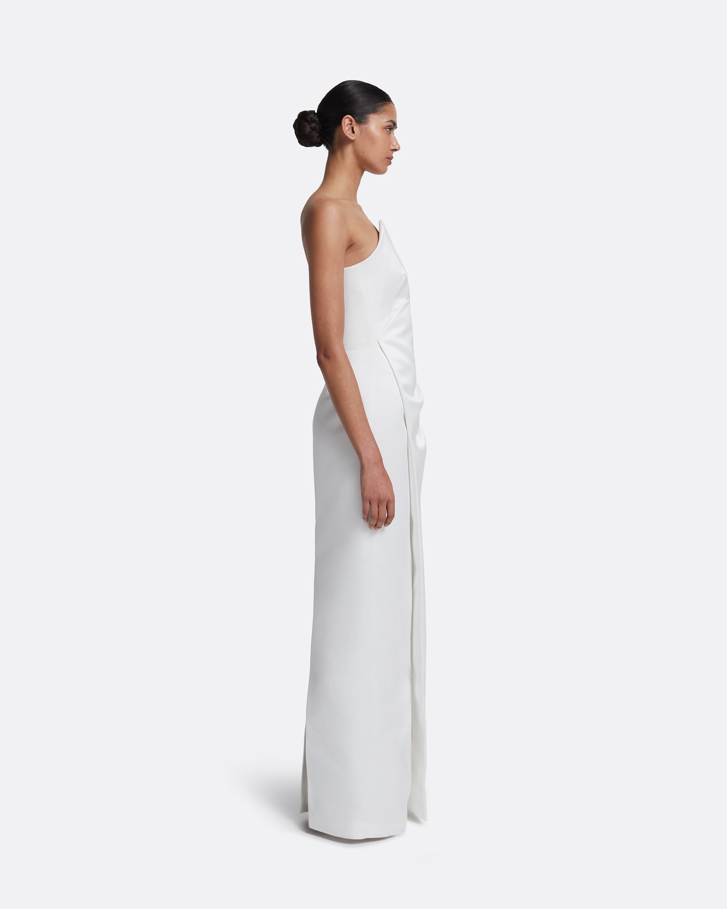 Misaki Long Dress in Porcelain