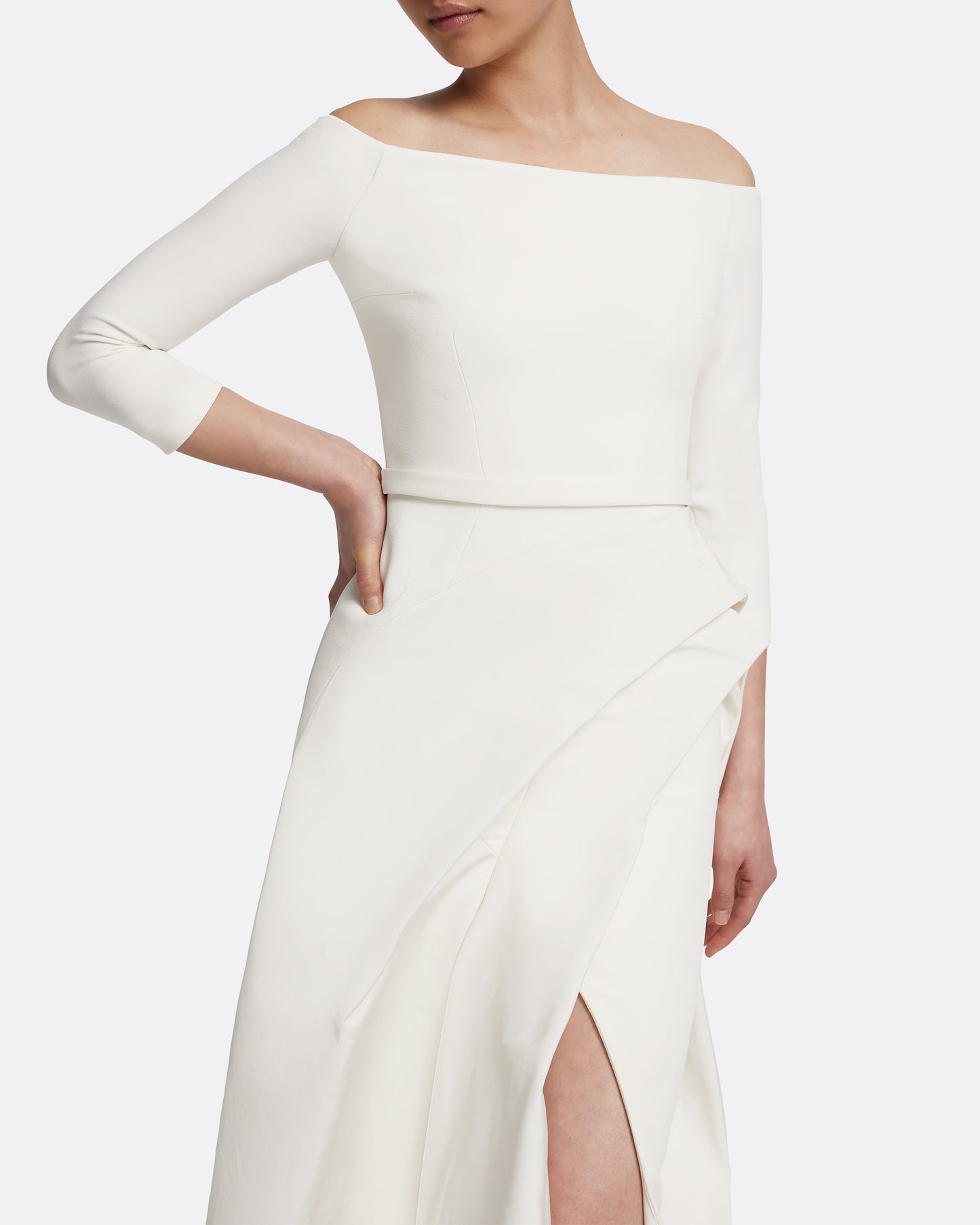 Nila Long Dress in Ivory