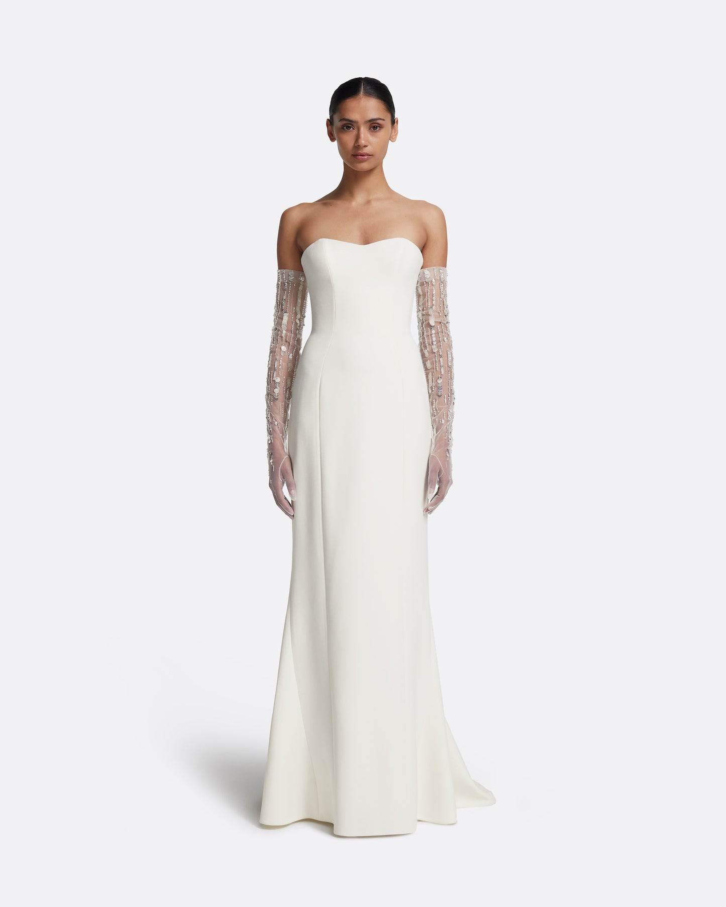 Gabriella Long Dress in Ivory
