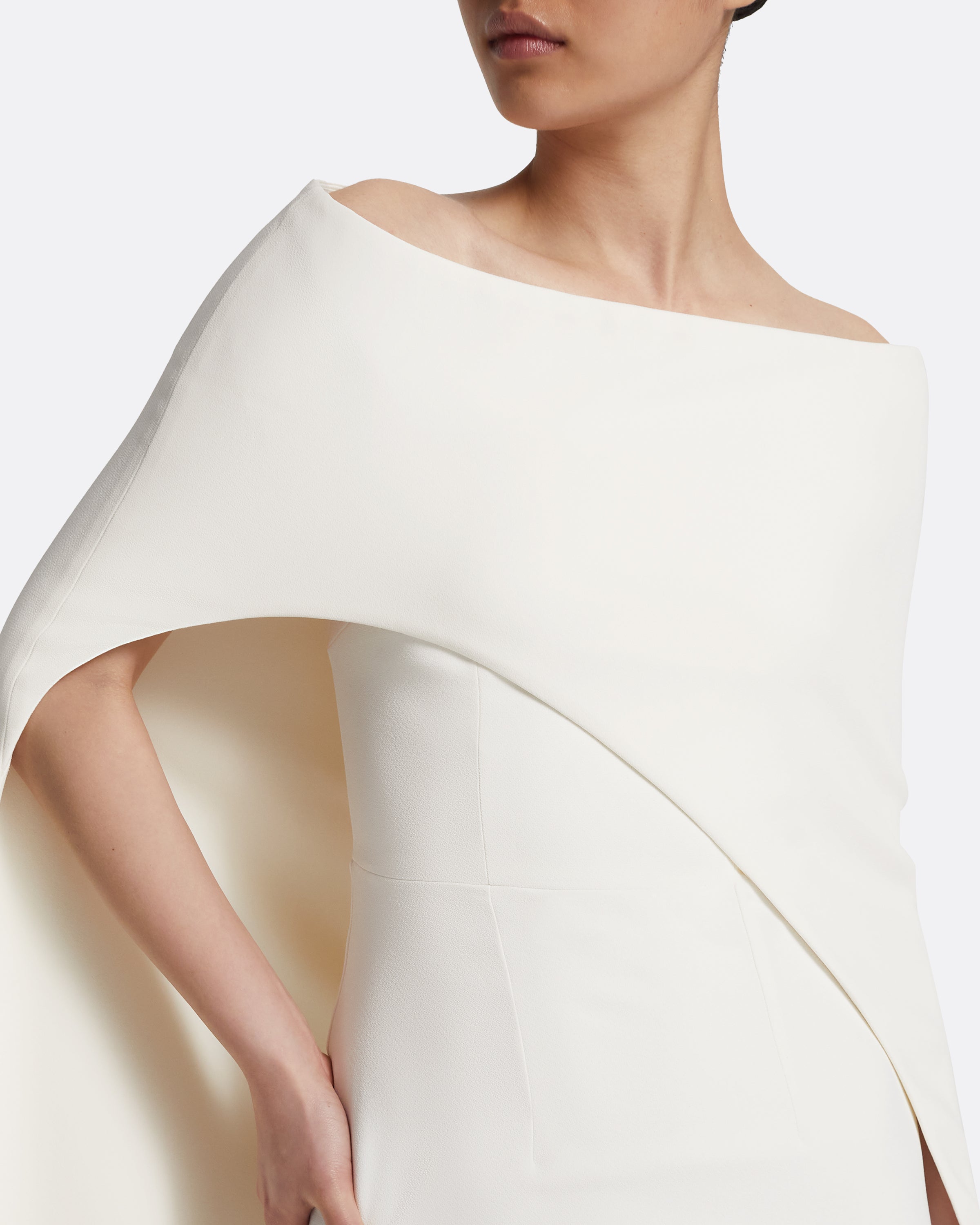 Azrael Long Dress & Maddox Harness in Ivory – Safiyaa London