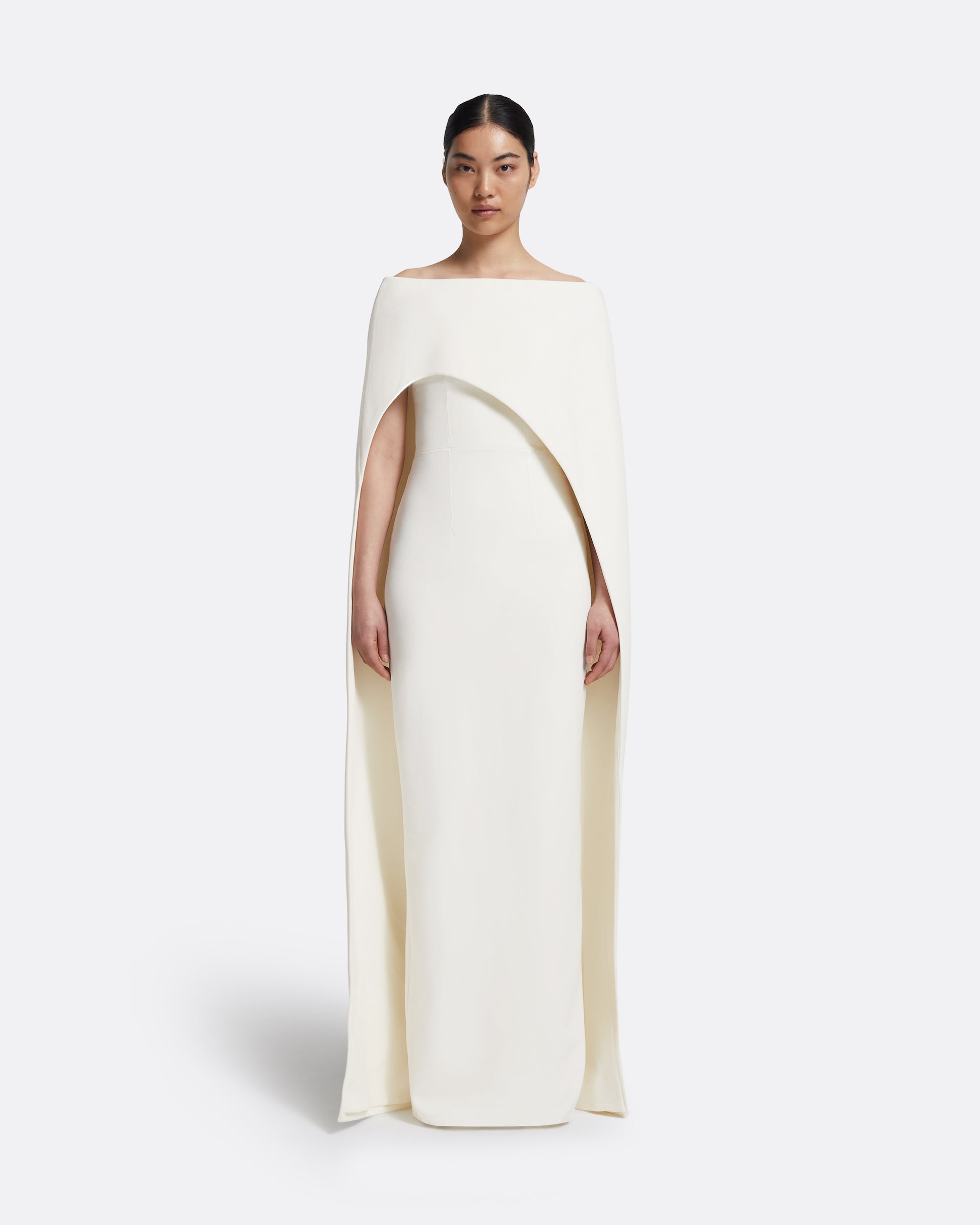 Azrael Long Dress & Maddox Harness in Ivory – Safiyaa London