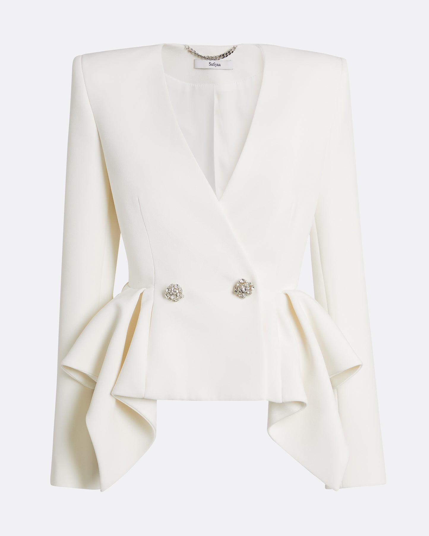 Renna Jacket in Ivory with Crystal