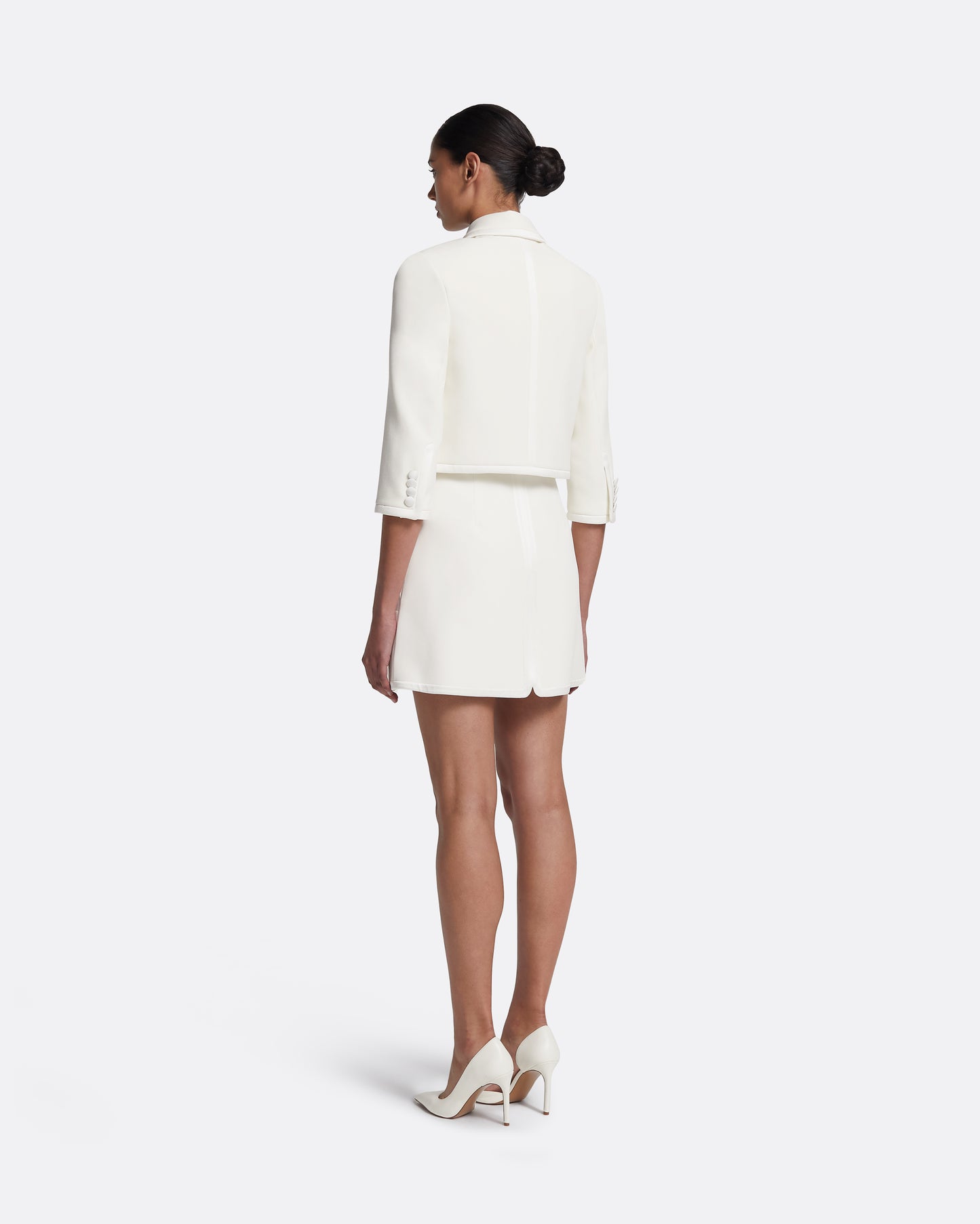 Niina Jacket in Ivory with Crystal