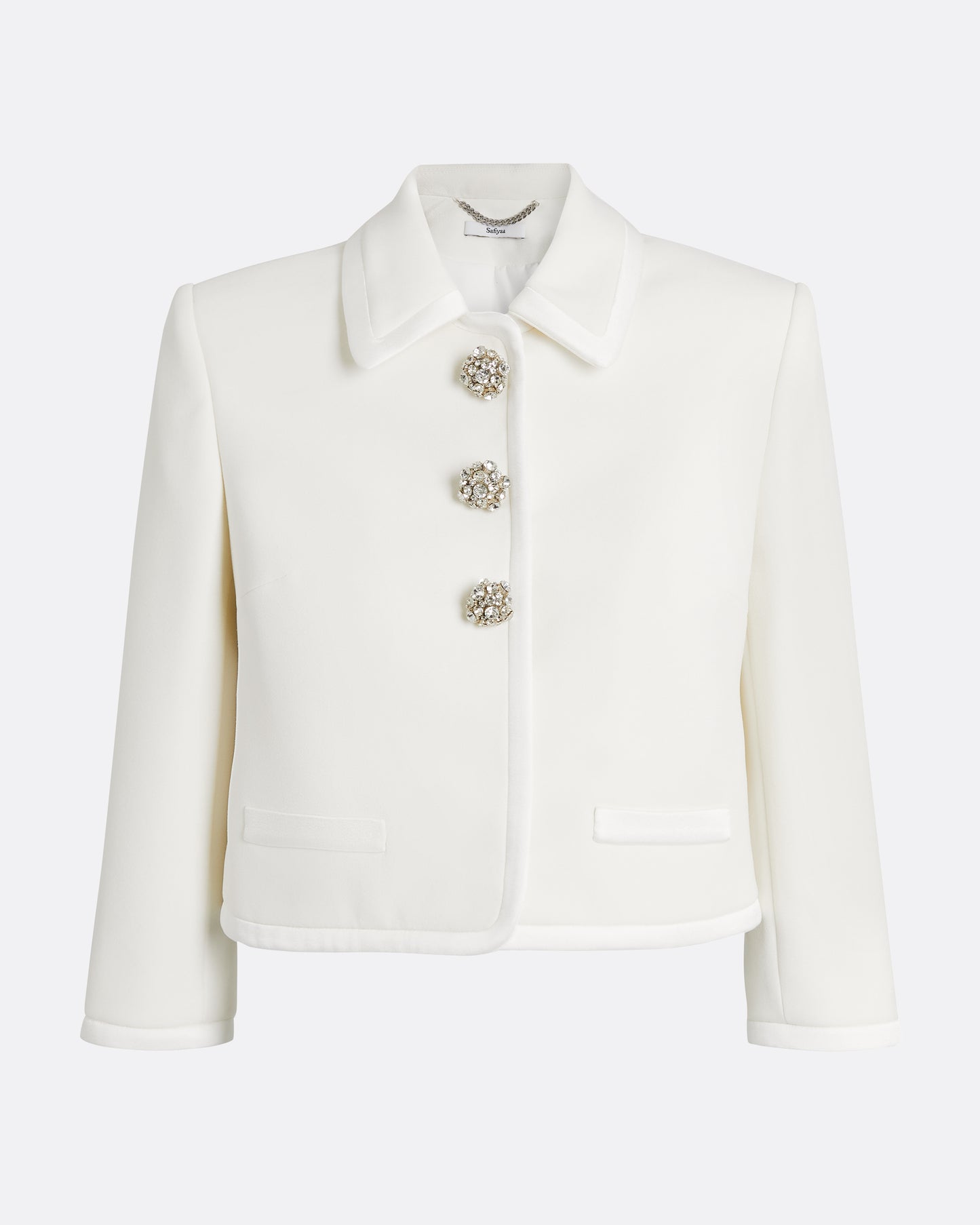 Niina Jacket in Ivory with Crystal