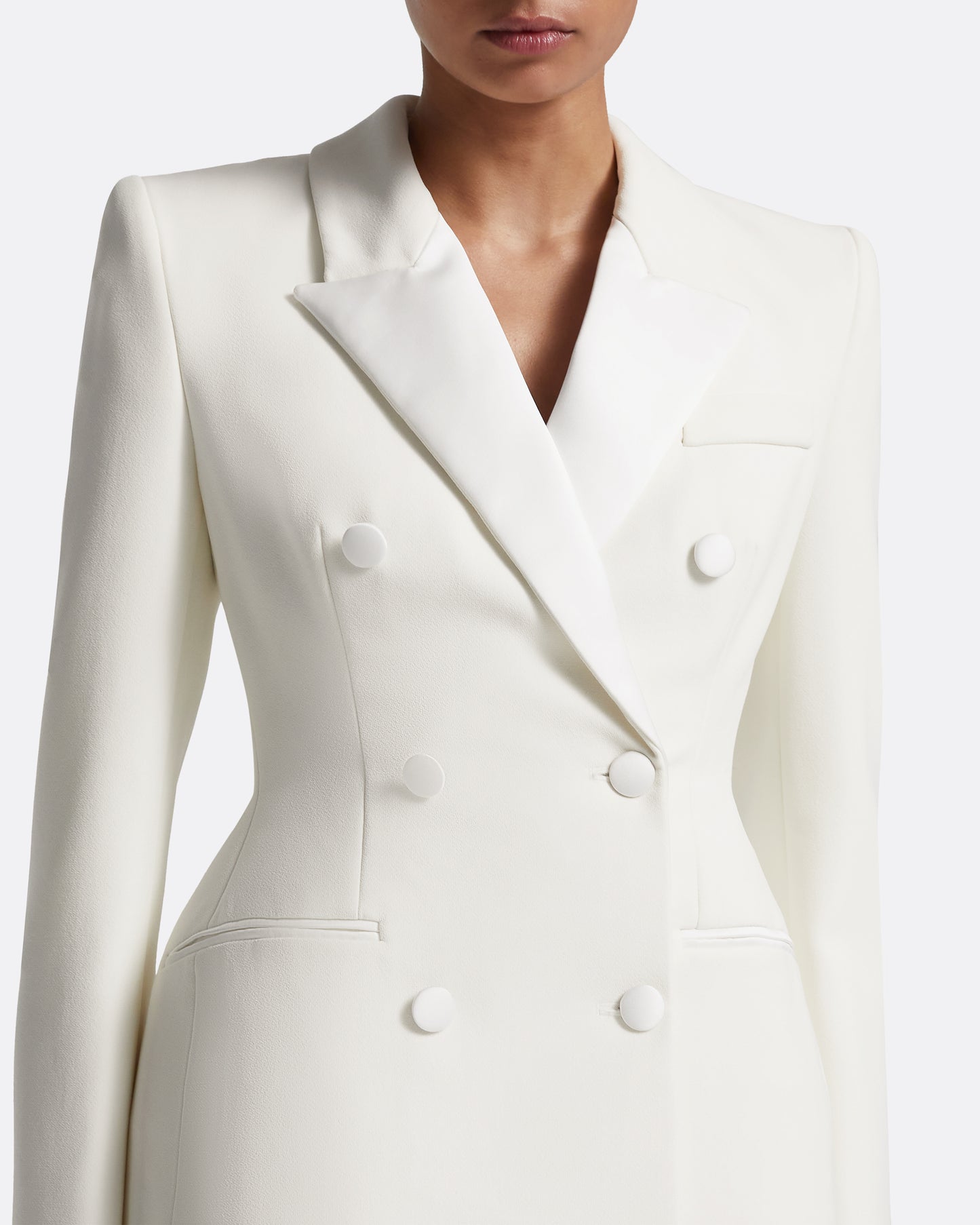 Gulsen Jacket in Porcelain on Ivory