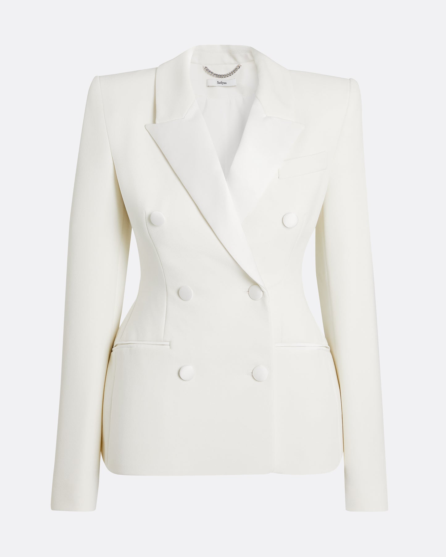 Gulsen Jacket in Porcelain on Ivory