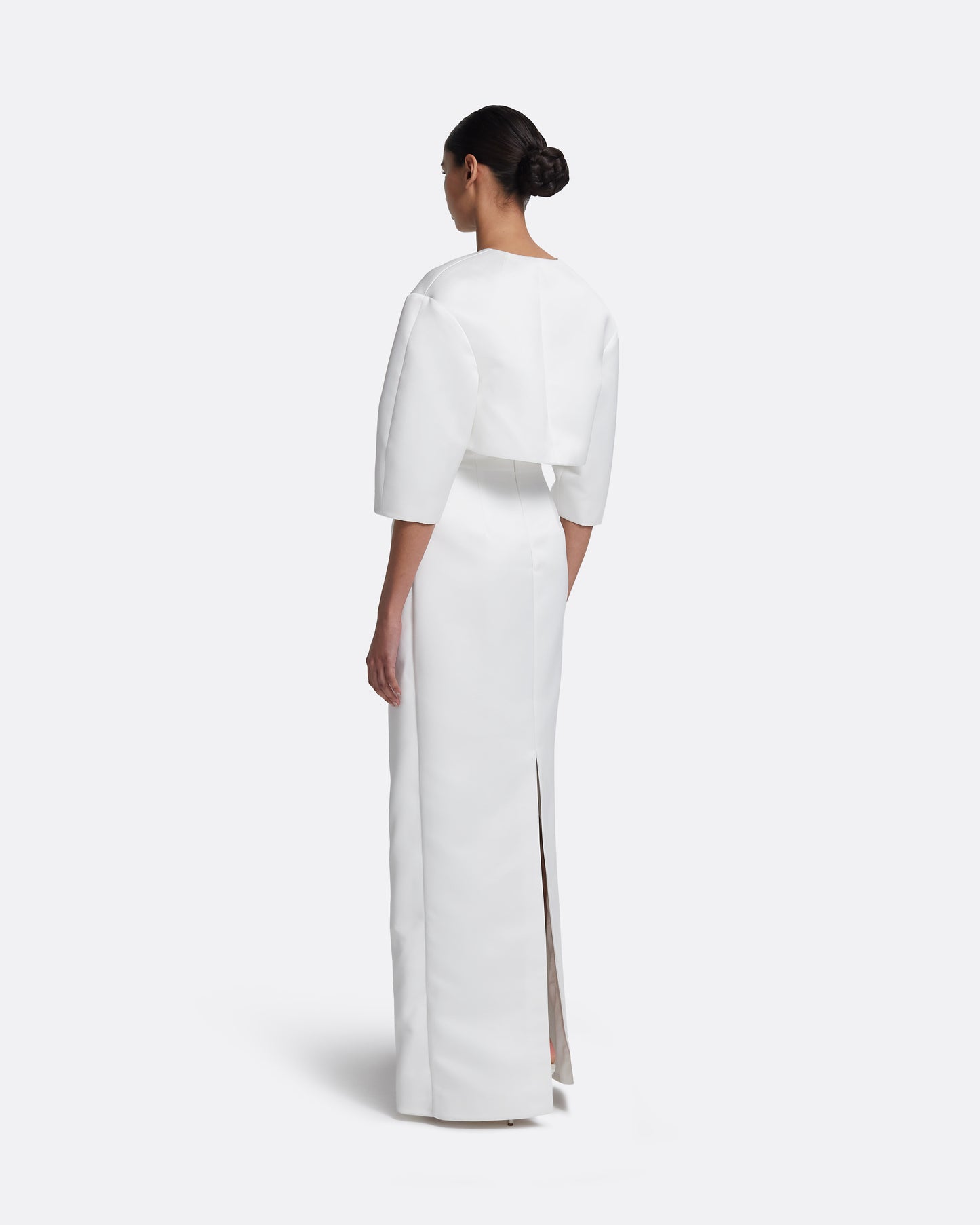Misaki Long Dress in Porcelain