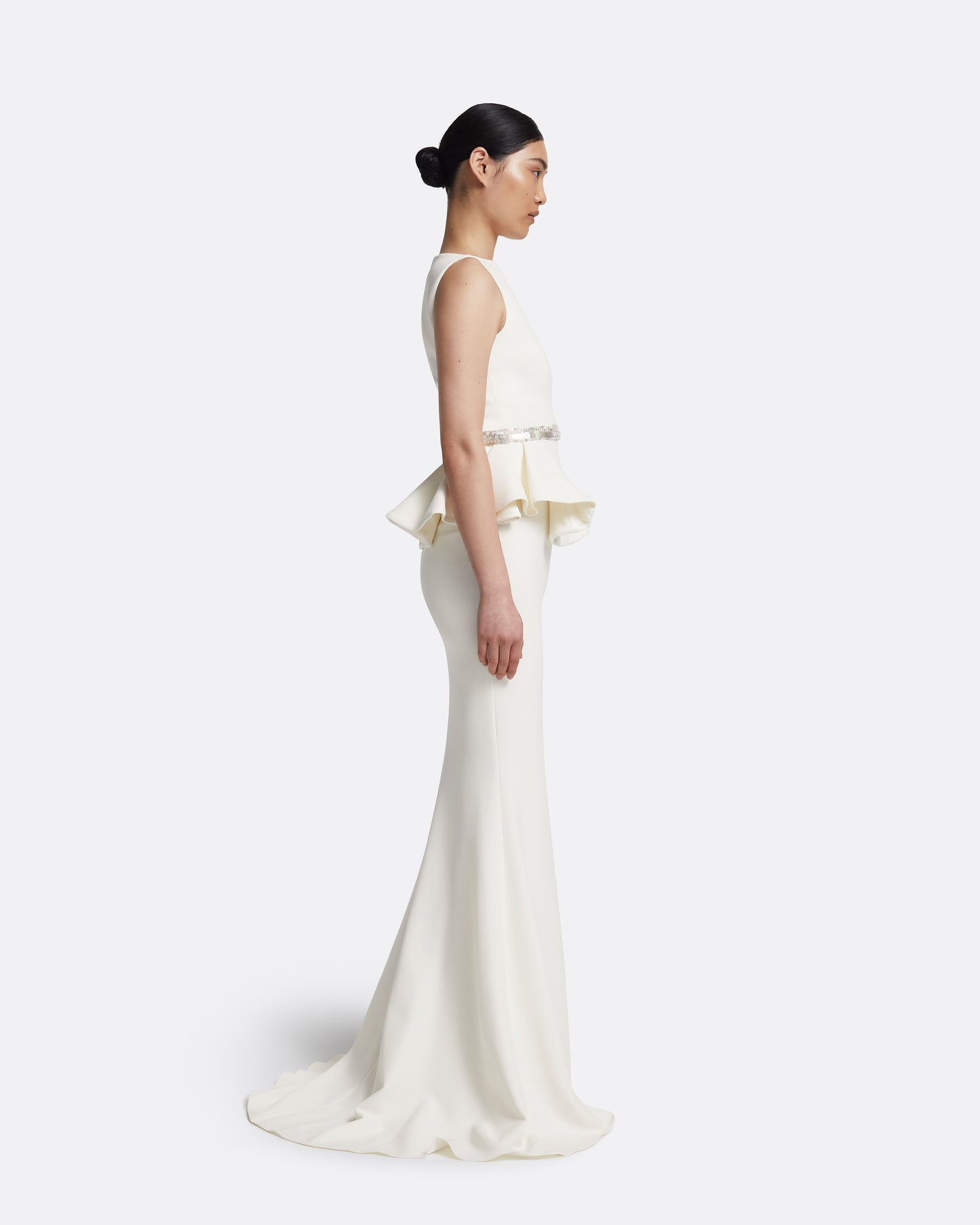 Komomi Top in Ivory with Crystal