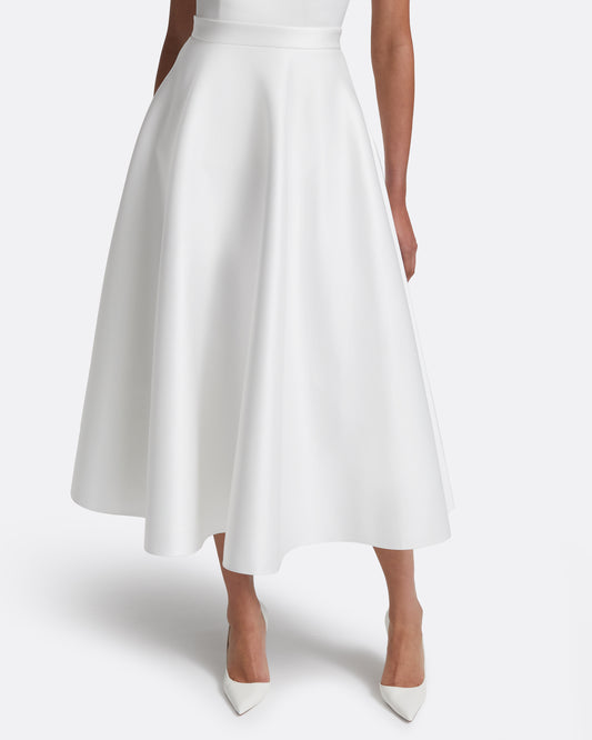 Lory Midi Dress in Porcelain