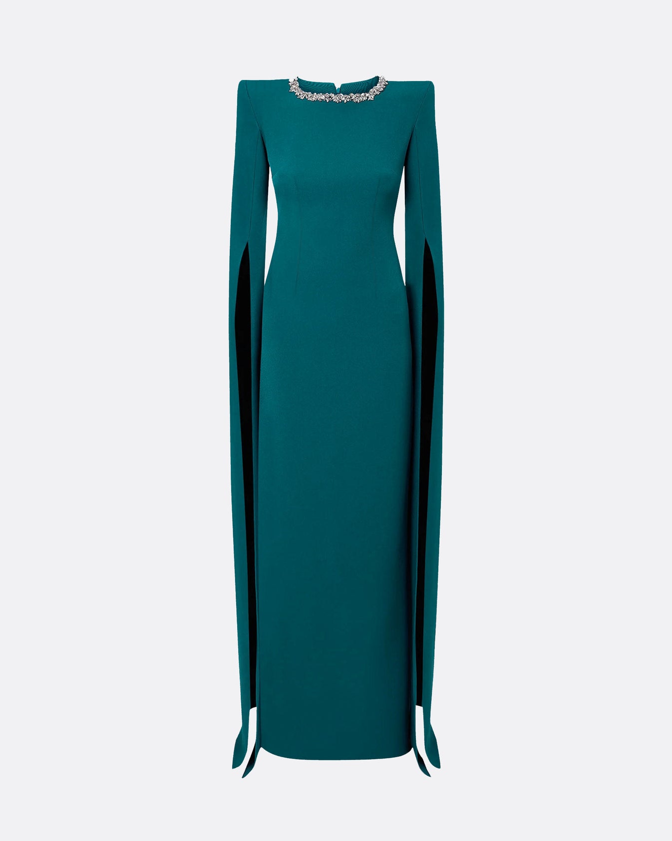 TIE NECK LONG DRESS POSEIDONS POISON