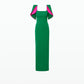 Dara Jewel Green Long Dress