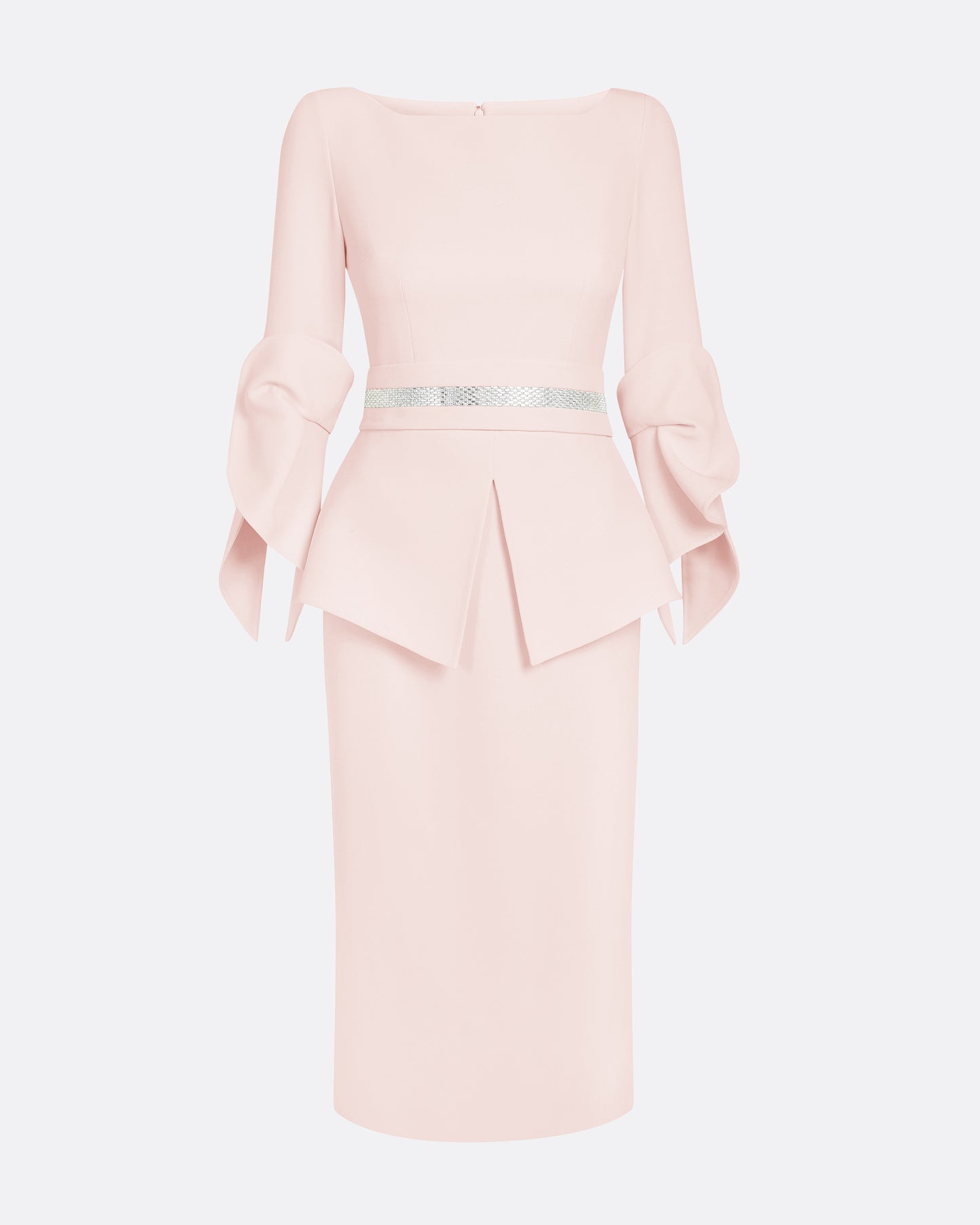Alondra Pale Pink Midi Dress
