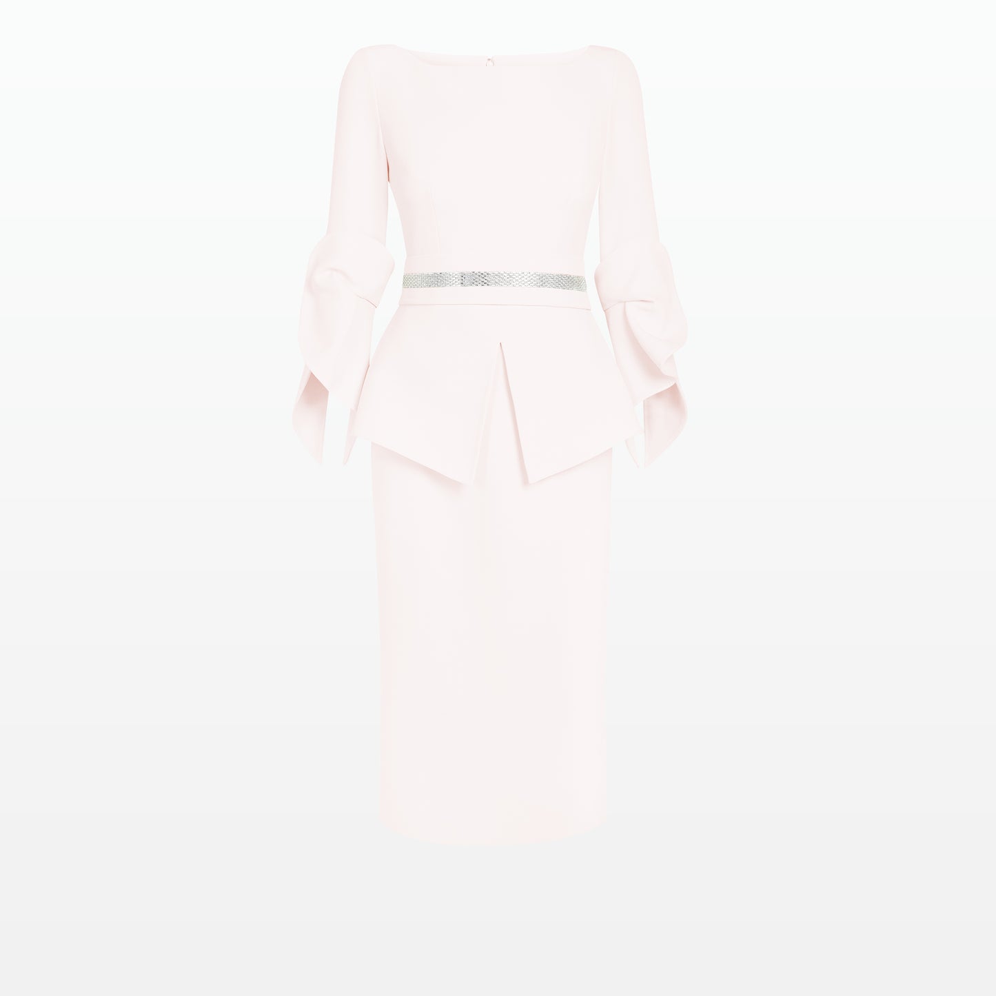 Alondra Pale Pink Midi Dress